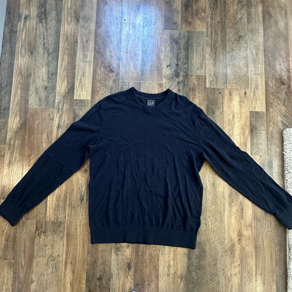 GAP Navy 100% Cotton Crewneck Sweater